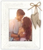 Ramki na zdjęcia - ZEP Lille white 13x18 Holz Portrait mit Herzen RE657W - miniaturka - grafika 1