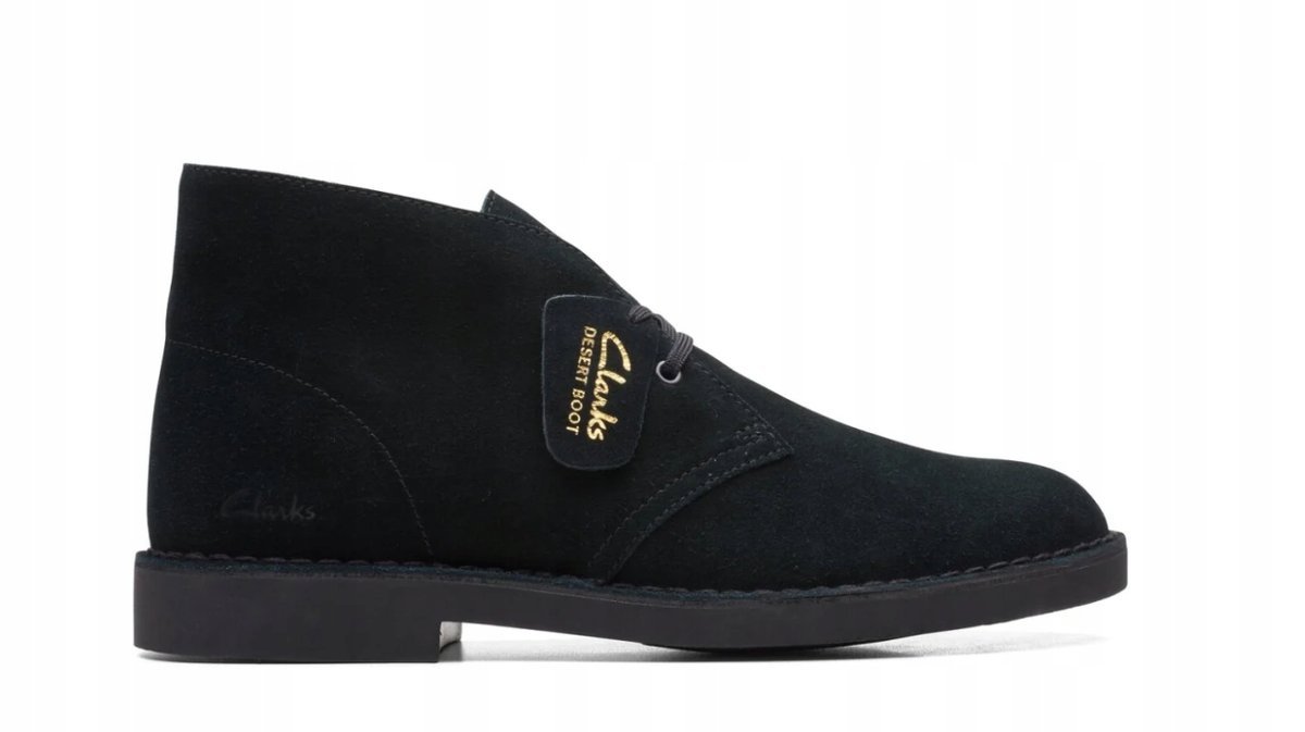 CLARKS MĘSKIE TRZEWIKI CZARNE SZNUROWANE SKÓRZANE 44 16GA