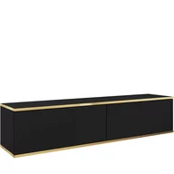 Szafki RTV - Szafka RTV-135 Czarny Mat Oro Piaski Meble Czarny - miniaturka - grafika 1
