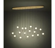 Lampy sufitowe - Eglo 390348 - LED Żyrandol ściemnialny na lince PORTOCOLOM 17xLED/3W/230V złoty - miniaturka - grafika 1