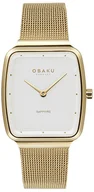 Zegarki damskie - Zegarek Obaku Denmark V267LXGIMG TERN LILLE - GOLD - miniaturka - grafika 1