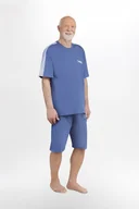 Piżamy damskie - M Piżama męska bawełniana z krótkim rękawem - miniaturka - grafika 1