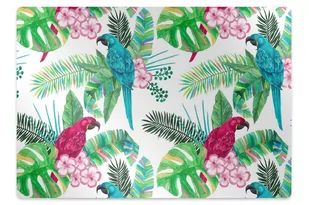 Podkładka pod krzesło Papugi mural 120x90 cm - Podnóżki, podpórki, podkładki - miniaturka - grafika 1