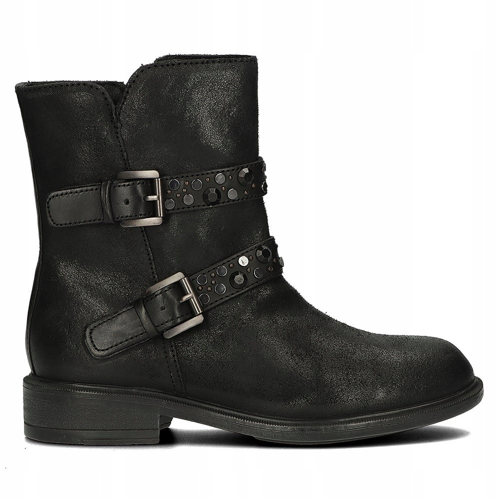 GEOX DAMSKIE BOTKI SKÓRZANE CZARNE 40 ŻCJ