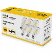 Żarówki LED - 6x Żarówka E27 Led Filament Edison Ozdobna Łza 14W 1510lm Ciepła - miniaturka - grafika 1