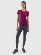 Legginsy - Legginsy dzianinowe elastyczne damskie 4F 4FWSS24TTIGF137-22S Szary - miniaturka - grafika 1