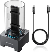 Akcesoria do komputerów stacjonarnych - Graugear USB 4.0 Docking Station für M.2 NVMe SSD mit Heatsink und Lüfter G-M2DK-U4-40G - miniaturka - grafika 1