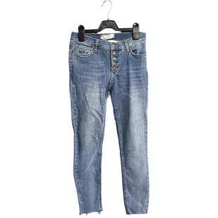 FREE PEOPLE Damskie Spodnie Wygodne Wytrzymałe Jeansowe Dżinsowe Niebieski Rozmiar 26 - Spodnie damskie - miniaturka - grafika 1