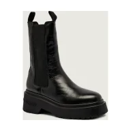 Sztyblety damskie - Tommy Jeans Skórzane sztyblety - miniaturka - grafika 1