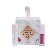 Zestawy kosmetyków damskich - Makeup Revolution Mini Lip & Cheek Duo zestaw do makijażu - miniaturka - grafika 1