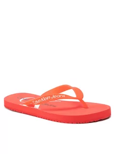 Klapki i japonki damskie - Calvin Klein Jeans Japonki Beach Sandal Monogram Tpu YW0YW00098 Czerwony - grafika 1