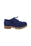 Mokasyny męskie - buty mężczyzna Timberland Britton Square Lace Up Shoe Navy Suede - miniaturka - grafika 1