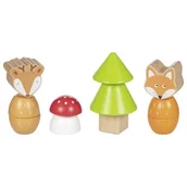 Klocki - Klocki do wkręcania Leśni przyjaciele 14el - klocki - miniaturka - grafika 1