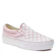 Trampki damskie - Tenisówki Vans Ua Classic Slip-On Platform VN00018EV1C1 Cradle Pink - miniaturka - grafika 1
