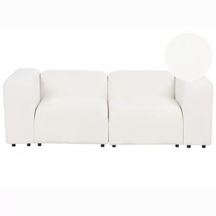 Sofa modułowa 2-osobowa boucle biała FALSTERBO - Sofy i kanapy - miniaturka - grafika 1