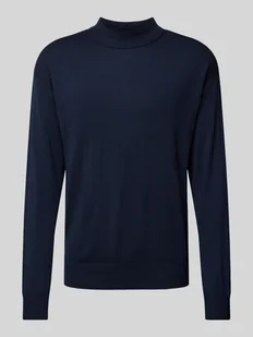 Sweter z dzianiny ze stójką model ‘CORE’ - Swetry męskie - miniaturka - grafika 1