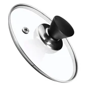 Pokrywki - Pokrywa żaroodporna z czarnym uchwytem Taranto 30 cm - miniaturka - grafika 1