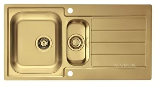 Alveus MONARCH LINE 10 stal ZŁOTO 1078566 - Zlewozmywaki - miniaturka - grafika 1