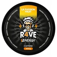 Gumy do żucia, lizaki, dropsy - LA PASSION FRUIT Woreczki Energetyczne Kofeinowe R4VE Snusy z Kofeina 50mg - miniaturka - grafika 1