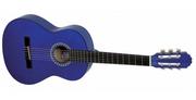 Gitary klasyczne - Gewa (PS510145) Gitara koncertowa VGS Basic 3/4 transparentny niebieski - miniaturka - grafika 1