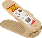 Szafki na buty - Stojak na buty Organizer Stojak Półka na buty Stojak na buty Oszczędność miejsca Plastik Kremowy - miniaturka - grafika 1