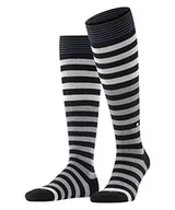 Skarpetki męskie - Burlington Mężczyźni Podkolanówki Blackpool M KH Trwała Organiczna Bawełna długie z wzorem 1 Para, Czarny (Black 3000), 40-46 - miniaturka - grafika 1