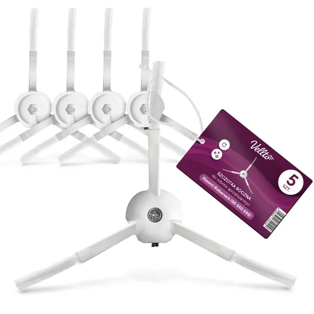 5x SZCZOTKA do Odkurzacza Xiaomi Roborock S5 S50 S55 Xiaowa E35 E20 BOCZNA