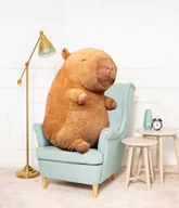 Maskotki i pluszaki - MIŚ GUSTAW DUŻA KAPIBARA PETER MASKOTKA PLUSZAK PRZYTULANKA BRĄZOWA - 100cm - miniaturka - grafika 1