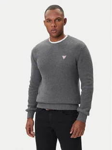 Guess Sweter M4BR30 Z3HM1 Szary Regular Fit - Swetry męskie - miniaturka - grafika 1