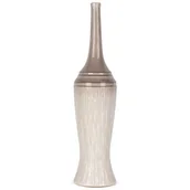 Wazony i flakony - Nowoczesny Wazon Ceramiczny Rosina 18X18X76 Kremowy - miniaturka - grafika 1