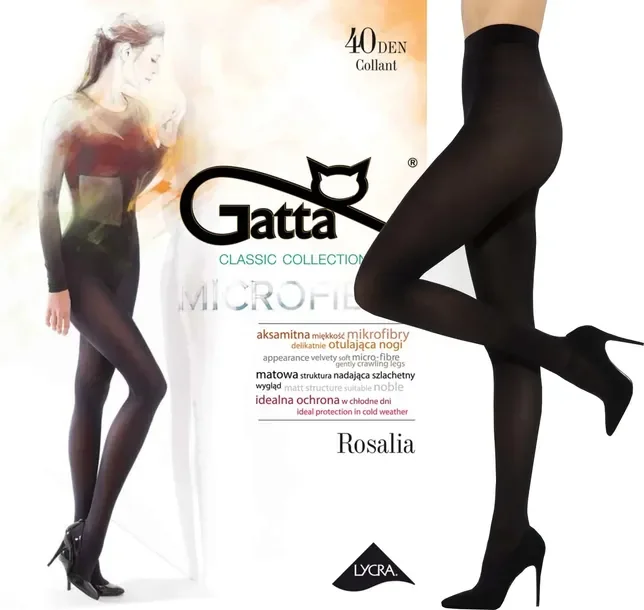 GATTA ROSALIA rajstopy 40 den NERO # 3 M