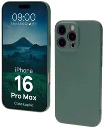 Bizon Etui Case Łupka do iPhone 16 Pro Max, zielone - Etui i futerały do telefonów - miniaturka - grafika 1