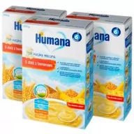 Kaszki dla dzieci - Humana Kaszka mleczna 5 zbóż z bananami po 6. miesiącu Zestaw 3 x 200 g - miniaturka - grafika 1