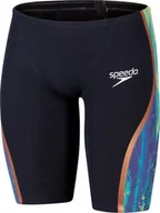 Kąpielówki męskie - Speedo Męski strój pływacki Speedo LZR INTENT JAM AM true navy/spritz/aquarium/rose gold rozmiar 20 - miniaturka - grafika 1