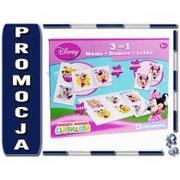 Gry planszowe - Myszka Minnie. 3w1 Memo Domino Lotto Clementoni - miniaturka - grafika 1