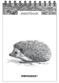 Szkolne artykuły papiernicze - Szkicownik A5/60K na spirali - Jeż - Narcissus - miniaturka - grafika 1