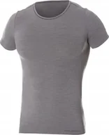 Koszulki sportowe męskie - Brubeck SS11030 Koszulka męska z krótkim rękawem COMFORT WOOL ciemnoszary XXL - miniaturka - grafika 1