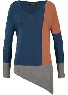 Swetry damskie - Asymetryczny sweter z przyjaznej dla środowiska wiskozy - bonprix - grafika 1