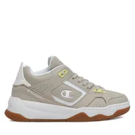 Sneakersy damskie - Sneakersy Champion OVERTIME MID S11745-MS084 Beżowy - miniaturka - grafika 1