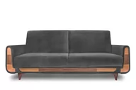 Sofy i kanapy - Sofa 3 GUSTAVO antracytowy, 230x98x98, tkanina - miniaturka - grafika 1
