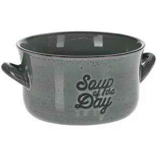 Miska na zupę, bulionówka do zupy, ceramiczna, 650 ml, zielona kod: O-139011-Z - Miski i półmiski - miniaturka - grafika 1