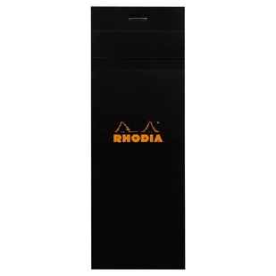 Blok Rhodia N°8 7,4x21 cm, kratka, czarny - Notesy i bloczki - miniaturka - grafika 1
