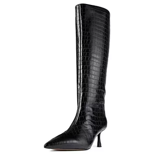 L37 HANDMADE SHOES Damskie body Told ME Knee High Boot, czarne, 40 EU - Body - miniaturka - grafika 1