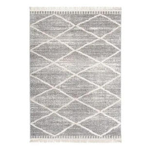 Dywan La Casa 160 x 220 cm caro antracyt frędzle - Dywany - miniaturka - grafika 1