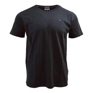Koszulki męskie - Koszulka Męska T-Shirt Tommy Jeans Original Granatowa - Dm0Dm04411-078 - Xs - miniaturka - grafika 1