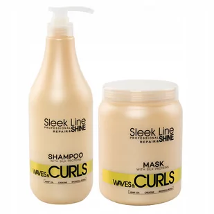 Stapiz Szampon Maska do włosów Waves&curls 2x1L - Maski do włosów - miniaturka - grafika 1