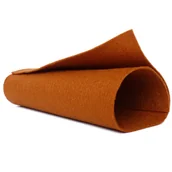 Dekoratorstwo - Filc 1mm, wełna/wiskoza, 20x30 cm- miedź - miniaturka - grafika 1