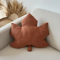 Poduszki dekoracyjne - Poduszka jesienna liść Klon rudy boucle - miniaturka - grafika 1