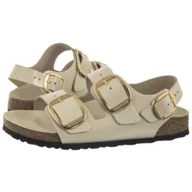 Sandały damskie - Sandały Milano Big Buckle High-Shine Ecru 1025395 (BK287-b) Birkenstock - miniaturka - grafika 1