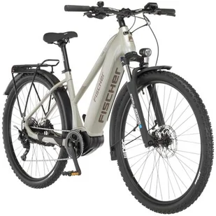 Rower elektryczny FISCHER Terra 4.0i D18 28 cali damski Szary | Bezpłatny transport - Rowery elektryczne - miniaturka - grafika 1